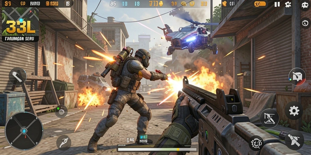 Screenshot utama gameplay TPS yang mengesankan dalam 33L.