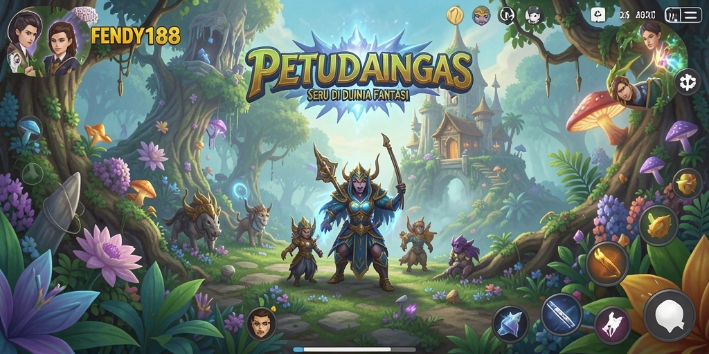 Tampilan gameplay seru FENDY188 dalam suasana petualangan