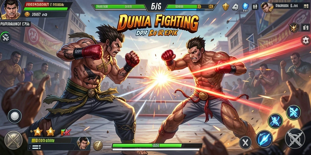 Gameplay seru dari ID678 dengan pertarungan yang intens.