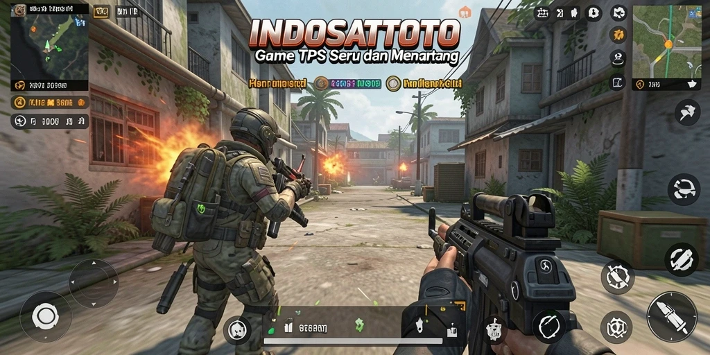 Screenshot gameplay INDOSATTOTO yang menunjukkan pertempuran seru.