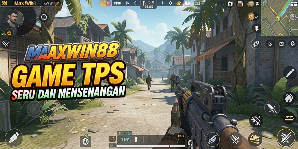 Tampilan gameplay seru dari MAXWIN88 di genre TPS.