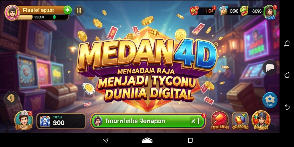 Tampilan gameplay yang dinamis dan menarik dari MEDAN4D.