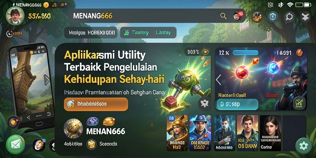 Antarmuka menarik dan fungsional dari aplikasi MENANG666.