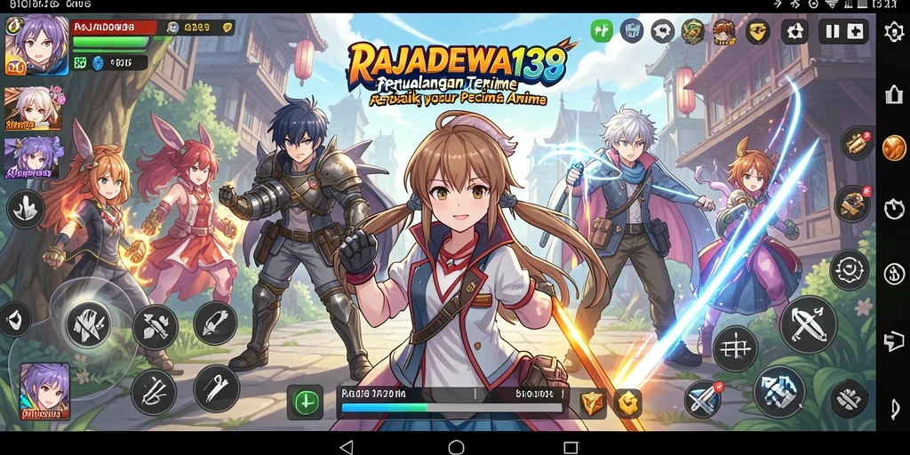 Tampilan gameplay RAJADEWA138 dengan karakter anime yang menawan.