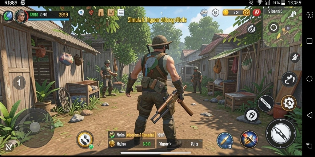 Screenshot utama RI889 menampilkan gameplay menarik saat karakter berinteraksi dengan lingkungan.