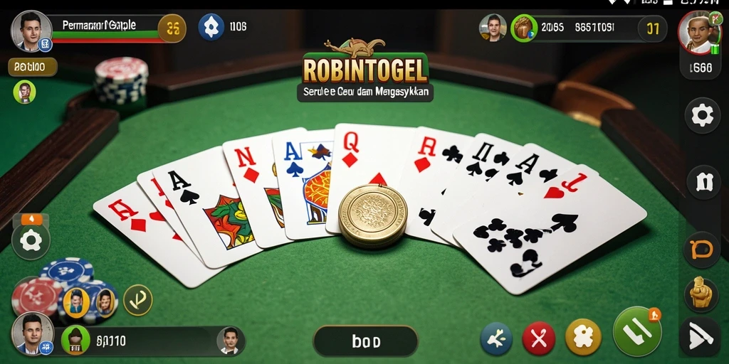 Screenshot gameplay Gaple yang seru di ROBINTOGEL.