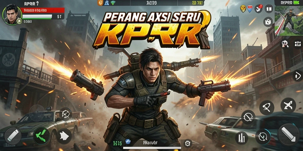 Tangkapan layar dari gameplay RPRR yang menampilkan aksi seru.