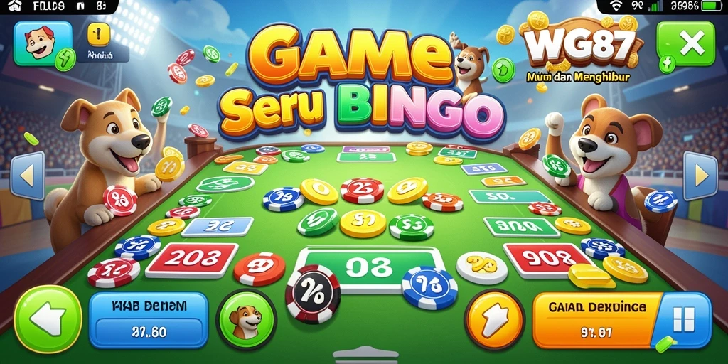 Tampilan screenshot WG87 menampilkan pemain yang sedang asyik bermain Bingo.